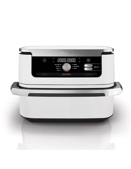 Ninja AF500EUWH friggitrice Doppia 10,4 L Indipendente 2470 W Friggitrice ad aria calda Argento, Bianco