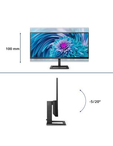 Philips E Line 346E2LAE 00 Monitor PC 86,4 cm (34") 3440 x 1440 Pixel Wide Quad HD LCD Nero