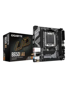 GIGABYTE B650I AX Scheda madre - AMD Ryzen serie 9000, VRM a 5+2+1 fasi, fino a 6400 MHz DDR5 (OC), 1xPCIe 4.0 M.2, LAN 2,5
