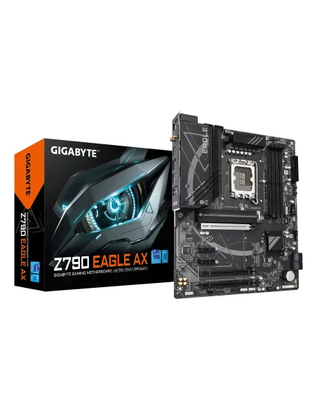 GIGABYTE Z790 EAGLE AX Scheda madre - Supporta CPU Intel Core di 14a generazione, VRM digitale a 12+1+1 fasi, fino a 7600MHz