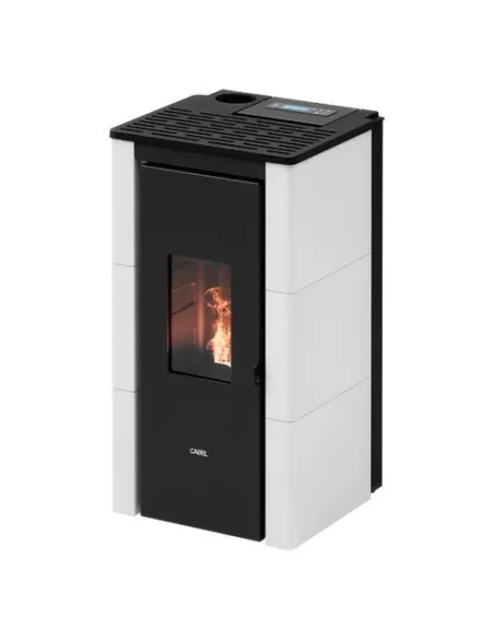 Stufa pellet Cadel 7025039 CRISTAL 7 UP T2 White