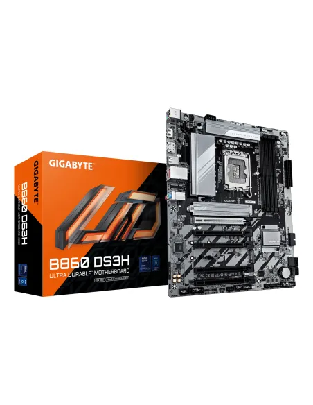 GIGABYTE B860 DS3H Scheda madre - CPU Intel Core Ultra, VRM a 8+1+2+2 fasi, fino a 9066MHz DDR5, 1xPCIe 5.0 + 1xPCIe 4.0 M.2,