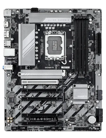 GIGABYTE B860 DS3H Scheda madre - CPU Intel Core Ultra, VRM a 8+1+2+2 fasi, fino a 9066MHz DDR5, 1xPCIe 5.0 + 1xPCIe 4.0 M.2,