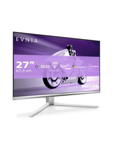 Philips Evnia 8000 27M2N8500 00 Monitor PC 67,3 cm (26.5") 2560 x 1440 Pixel Quad HD QD-OLED Bianco