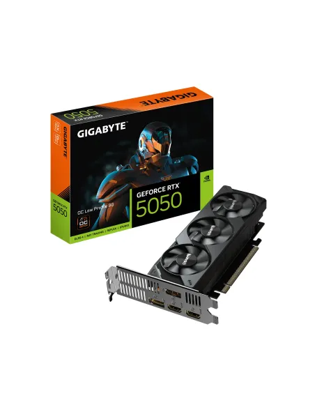 GIGABYTE GeForce RTX 5050 OC Low Profile 8G Scheda Grafica - 8GB GDDR6, 128bit, PCI-E 5.0, 2587MHz Frequenza core, 2 x DP, 2 x