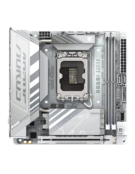 GIGABYTE B860I AORUS PRO ICE Scheda madre - CPU Intel Core Ultra, VRM a 8+1+2+1 fasi, fino a 9200MHz DDR5, 1xPCIe 5.0 + 1xPCIe