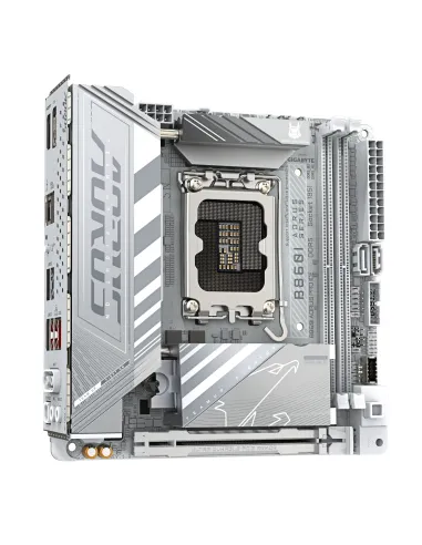GIGABYTE B860I AORUS PRO ICE Scheda madre - CPU Intel Core Ultra, VRM a 8+1+2+1 fasi, fino a 9200MHz DDR5, 1xPCIe 5.0 + 1xPCIe