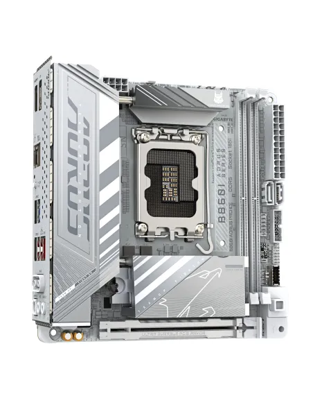 GIGABYTE B860I AORUS PRO ICE Scheda madre - CPU Intel Core Ultra, VRM a 8+1+2+1 fasi, fino a 9200MHz DDR5, 1xPCIe 5.0 + 1xPCIe