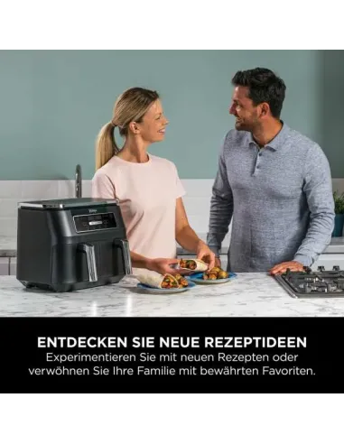 Ninja AF200EU friggitrice Doppia 7,6 L Indipendente 2400 W Friggitrice ad aria calda Nero