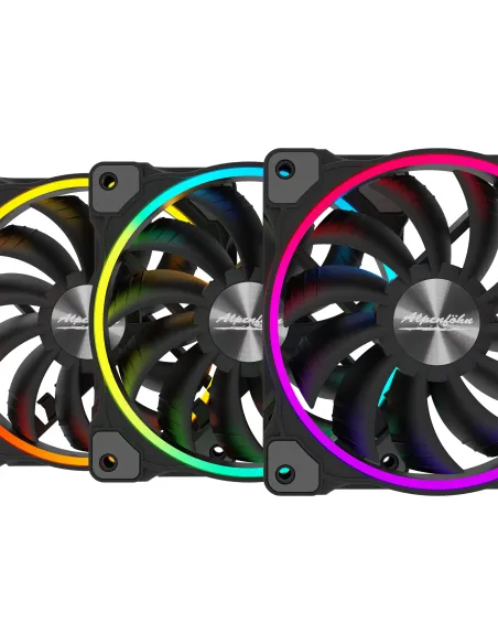 Alpenföhn Wing Boost 3 Case per computer, Processore Ventilatore 12 cm Nero 3 pz