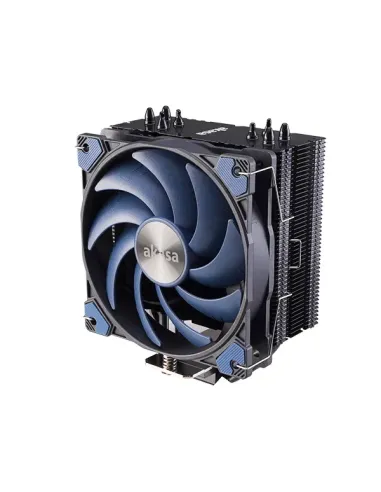 Akasa Alucia H4 Processore Raffreddatore d'aria 12 cm Nero, Blu 1 pz
