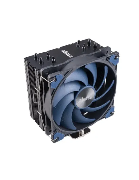 Akasa Alucia H4 Processore Raffreddatore d'aria 12 cm Nero, Blu 1 pz