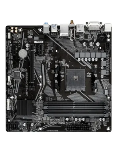 GIGABYTE A520M DS3H AC Scheda Madre - CPU AMD Ryzen Serie 5000, VRM 5+3 fasi, fino a 4733 MHz DDR5 (OC), 1xPCIe 3.0 M.2, LAN