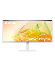 Samsung S65TC Monitor PC 86,4 cm (34") 3440 x 1440 Pixel UltraWide Quad HD LED Bianco