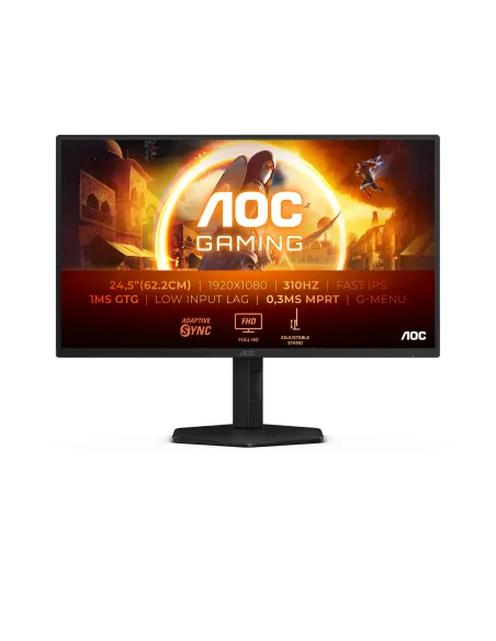 AOC G4 25G4SXU Monitor PC 62,2 cm (24.5") 1920 x 1080 Pixel Full HD LED Nero, Grigio