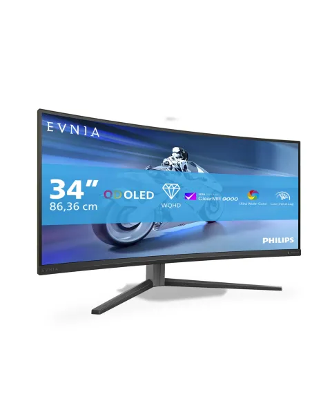 Philips Evnia 34M2C6500 00 Monitor PC 86,4 cm (34") 3440 x 1440 Pixel Wide Quad HD QD-OLED Grigio