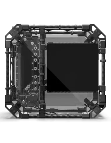 Alphacool Apex Pro Skeleton Full Tower Nero, Carbonio