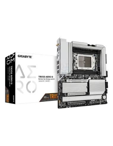GIGABYTE TRX50 AERO D Scheda madre - Supporta AMD Ryzen Threadripper 9000 Series CPUs, 16+8+4 Phases Digital VRM, up to 7800MHz