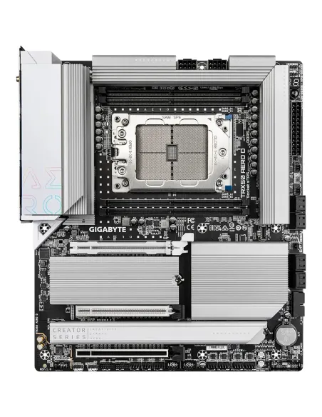 GIGABYTE TRX50 AERO D Scheda madre - Supporta AMD Ryzen Threadripper 9000 Series CPUs, 16+8+4 Phases Digital VRM, up to 7800MHz