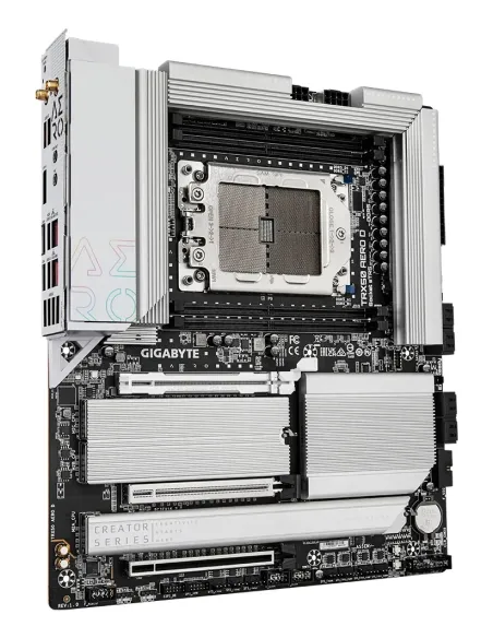 GIGABYTE TRX50 AERO D Scheda madre - Supporta AMD Ryzen Threadripper 9000 Series CPUs, 16+8+4 Phases Digital VRM, up to 7800MHz