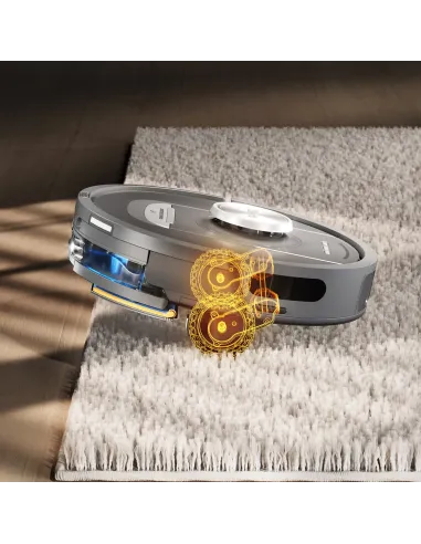 Shark RV2800YEEU aspirapolvere robot Nero, Argento