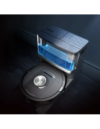 Shark RV2800YEEU aspirapolvere robot Nero, Argento