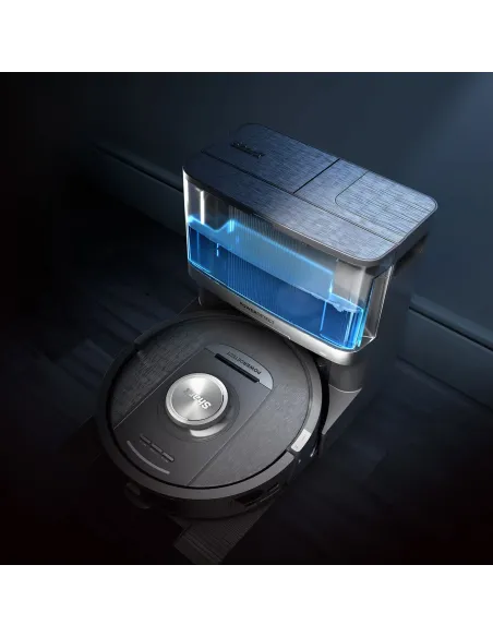 Shark RV2800YEEU aspirapolvere robot Nero, Argento