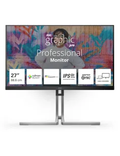 AOC Q27U3CV Monitor PC 68,6 cm (27") 2560 x 1440 Pixel Quad HD LCD Nero