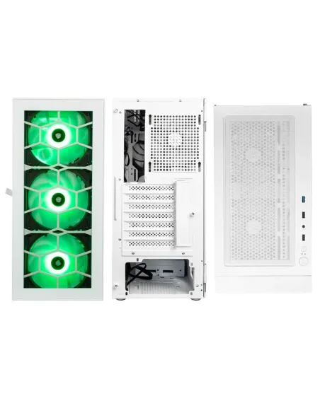 Kolink OBSERVATORY HF GLASS WHITE ARGB Midi Tower Bianco