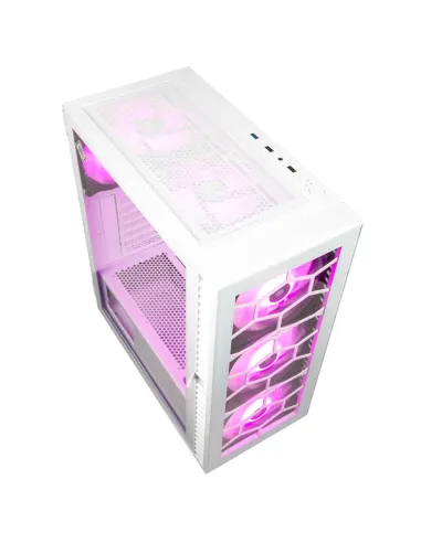 Kolink OBSERVATORY HF GLASS WHITE ARGB Midi Tower Bianco
