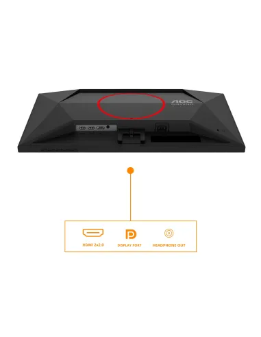 AOC G4 24G4HRE Monitor PC 60,5 cm (23.8") 1920 x 1080 Pixel Full HD LED Nero, Rosso