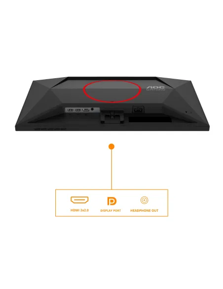 AOC G4 24G4HRE Monitor PC 60,5 cm (23.8") 1920 x 1080 Pixel Full HD LED Nero, Rosso