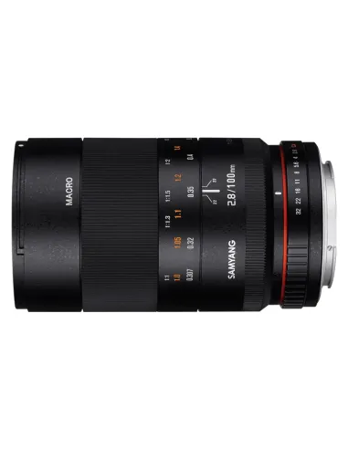 Samyang 100mm F2.8 ED UMC MACRO MILC Obiettivo con messa a fuoco fissa Nero