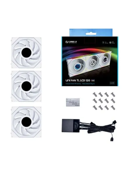 Lian Li UNI FAN TL LCD Case per computer Ventilatore 12 cm Bianco