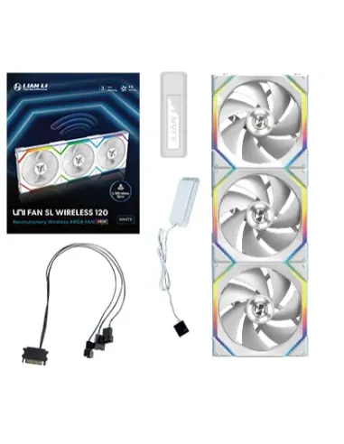 Lian Li UNI FAN SL Wireless 120 Case per computer Ventilatore 12 cm Bianco 3 pz