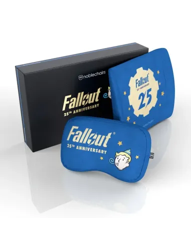 noblechairs Fallout 25th Anniversary Edition Cuscino per il collo cuscino lombare Blu 2 pz