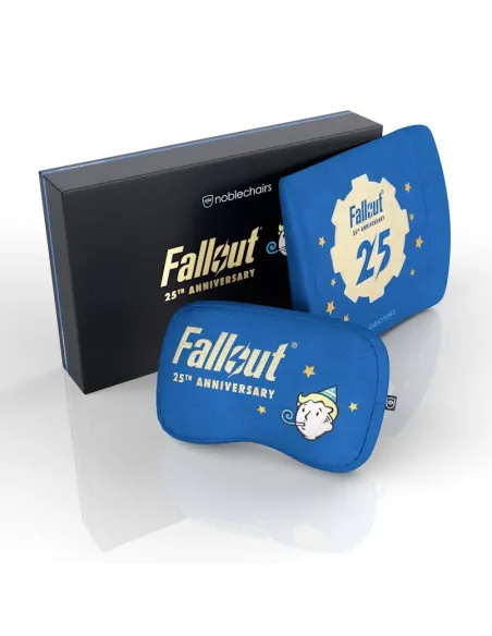 noblechairs Fallout 25th Anniversary Edition Cuscino per il collo cuscino lombare Blu 2 pz