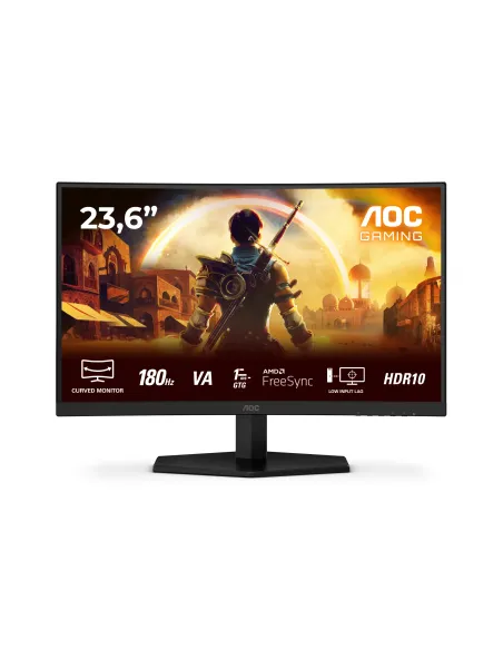 AOC G4 C24G42E Monitor PC 59,9 cm (23.6") 1920 x 1080 Pixel Full HD LED Nero, Rosso