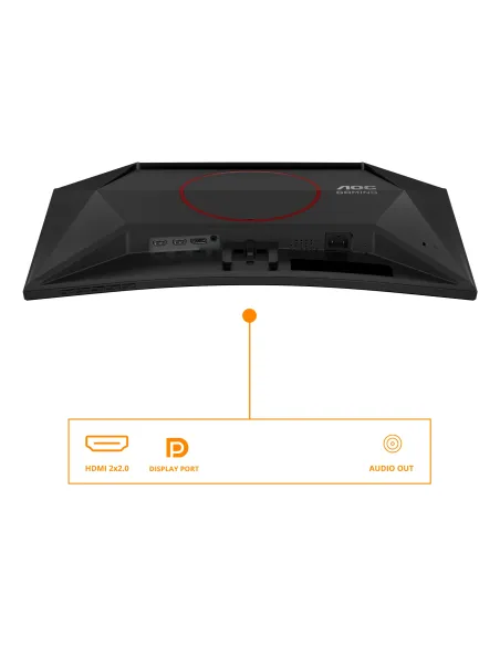 AOC G4 C24G42E Monitor PC 59,9 cm (23.6") 1920 x 1080 Pixel Full HD LED Nero, Rosso