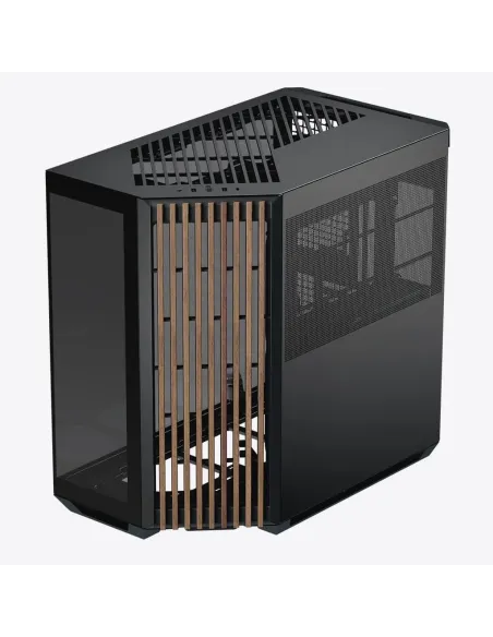 APNX V1-W-BK-v1 Midi Tower Nero, Legno