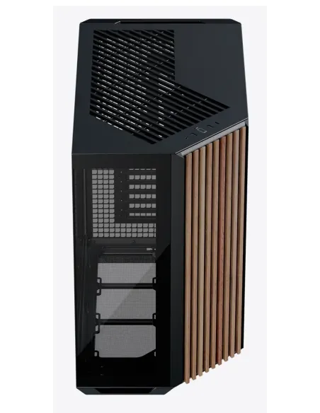 APNX V1-W-BK-v1 Midi Tower Nero, Legno