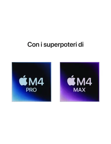Apple MacBook Pro 14" Chip M4 Pro con cpu 12 core e gpu 16 core, 512GB SSD - Argento