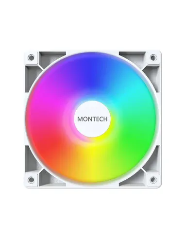 Montech GF120 PWM Case per computer Modulo ventilatore 12 cm Bianco 3 pz