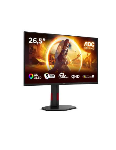 AOC G4 Q27G4SDR Monitor PC 67,3 cm (26.5") 2560 x 1440 Pixel Quad HD QD-OLED Nero, Rosso