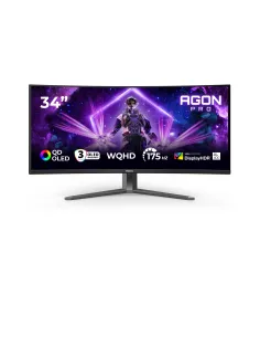 AOC AGON PRO AG346UCD Monitor PC 86,4 cm (34") 3440 x 1440 Pixel Wide Quad HD QD-OLED Nero, Grigio 2