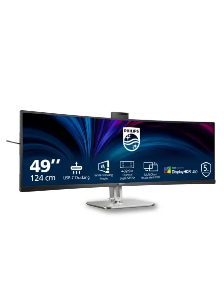 Philips Serie 5000 49B2U5900CH 00 Monitor PC 124 cm (48.8") 5120 x 1440 Pixel Dual QHD LCD Nero