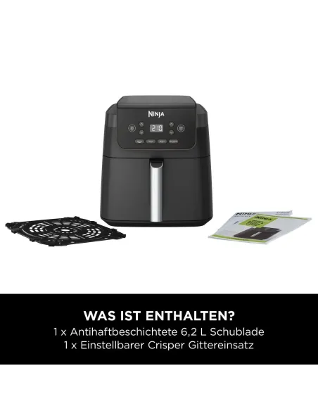Ninja AF170EU friggitrice Singolo 6,2 L Indipendente 2000 W Friggitrice ad aria calda Nero