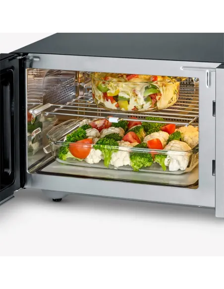 Severin 7777000 Nero, Acciaio inox Microonde con grill Superficie piana 25 L