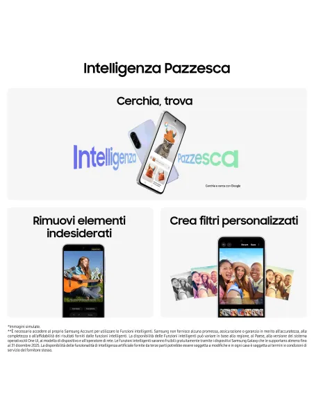 Samsung Galaxy A36 5G, Smartphone con Funzioni intelligenti, Display Super AMOLED 6.7”, 8GB RAM, 256GB, Camera 50MP, Batteria