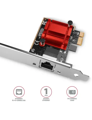 Axagon PCEE-GIX scheda di rete e adattatore Interno Ethernet 1000 Mbit s
